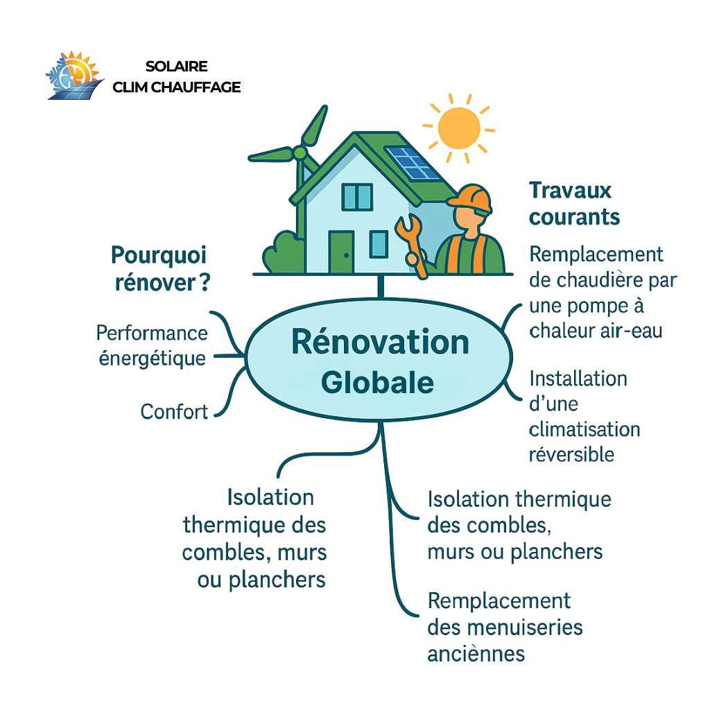 Pourquoi faire une rénovation globale ? Une meilleure performance énergétique, confort et isolation thermique.