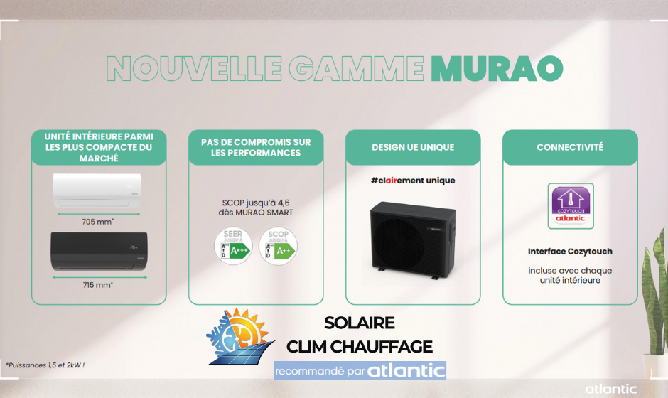 Atlantic Murao : la nouvelle gamme de climatisation réversible 2025 